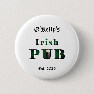 Pin-knapp för Irish Pub Pub Tavern Knapp