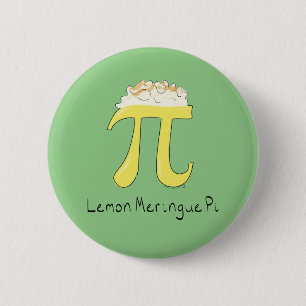 Pin-knapp för Lemon Meringue Pi Cute Math Pi Day Knapp