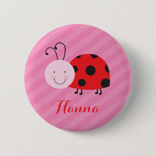 Pin-knapp för Little Red Ladybug Personlig Knapp
