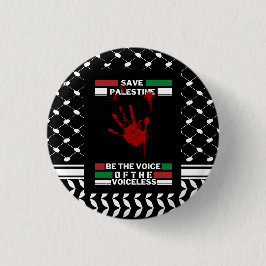 Pin-knapp för Palestina i Palestinas Flagga Tema Knapp