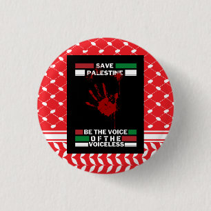 Pin-knapp för Palestina i Palestinas Flagga Tema Knapp