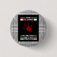 Pin-knapp för Palestina i Palestinas Flagga Tema