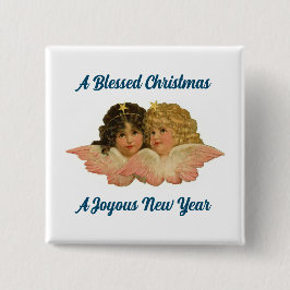 PIN-knapp för söt Vintage Änglar Knapp