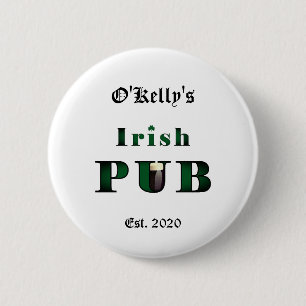 PIN-kod för Irish Pub Pub Tavern Button Knapp