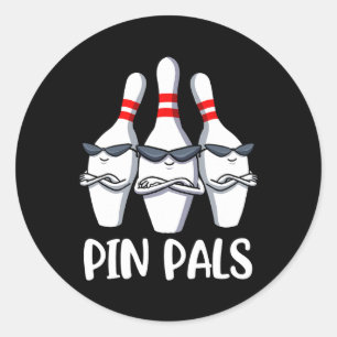 Pin Pals Bowling Runt Klistermärke