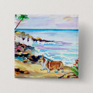 Pin Pembroke Welsh Corgi Button Pin Knapp