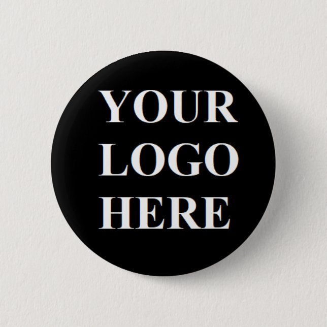 Pin Redondo De 2 Pulgadas Your logo here Knapp (Framsida)