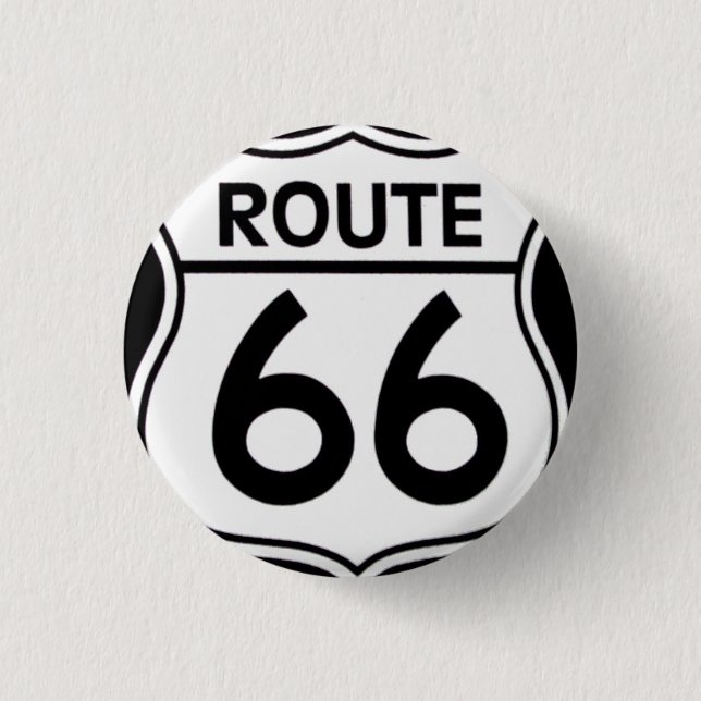 Pin "ROUTE 66" Knapp (Framsida)