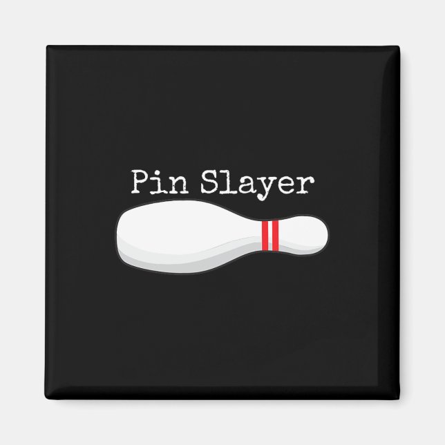 Pin Sayer Bowling Funny Graphic Strejkas Turkey T Magnet (Framsidan)
