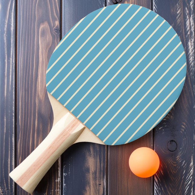 Pin-Striping Aqua Himmel Färg Pingisracket (Skapare uppladdad)
