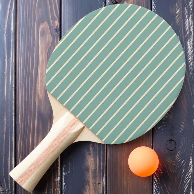 Pin-Striping Aqua Revfärg Pingisracket (Skapare uppladdad)
