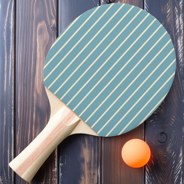 Pin-Striping Varm Aqua Eftermiddags Färg Pingisracket (Skapare uppladdad)