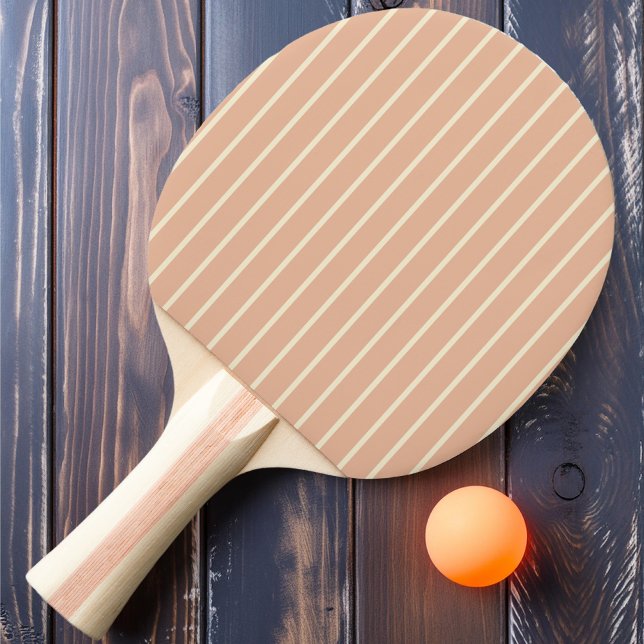 Pin-stripning Söt Persikofärg Pingisracket (Skapare uppladdad)