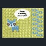 Pin the Tail on the Raccoon Party Game Poster<br><div class="desc">This fun children's birthday party game is a new twist on an old classic. Instead of pin the tail on the donkey this is pin the tail on the raccoon. Use the fill-in-the-blank field to easily customize the words in the raccoon's speech bubble. This doubles as fun party decor or...</div>