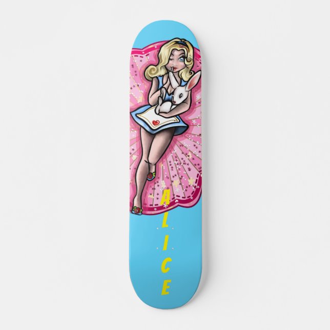 Pin-up Alice Mini Skateboard Bräda 18,5 Cm (Framsida)