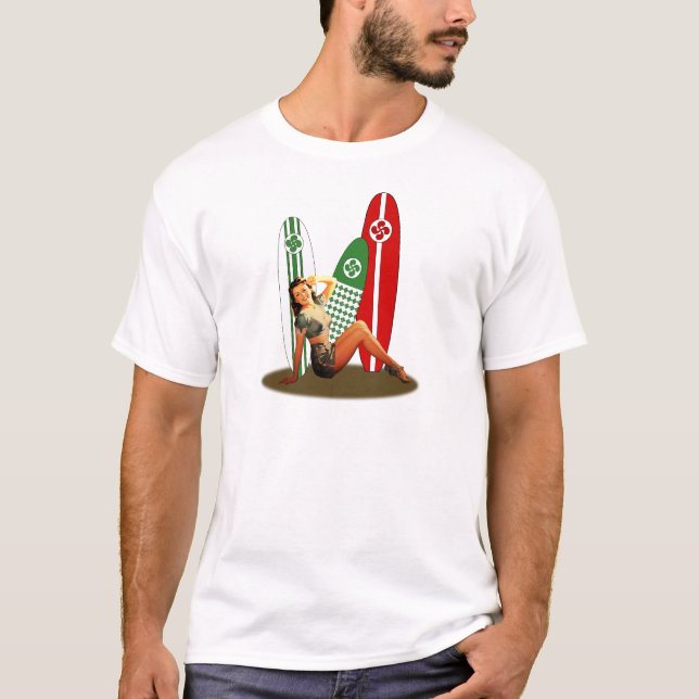 Pin-up Basque France Tee Shirt (Framsida)