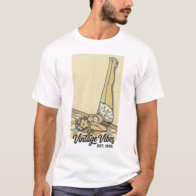 Pin-Up Flamingo Crush T Shirt (Framsida)
