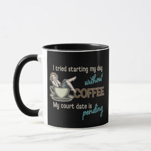 Pin-up-flicka Kaffeberoende Mugg