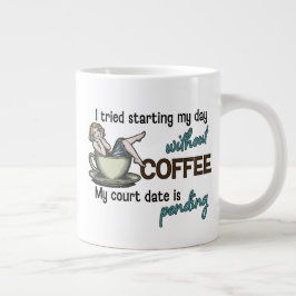 Pin-up-flicka Koffeinist Jumbo Mugg
