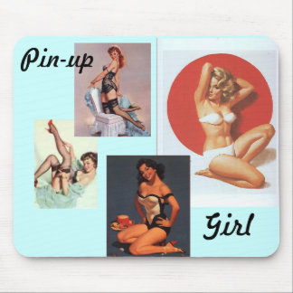 Pin-up Flickmunsspad Musmatta