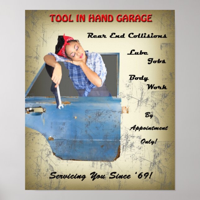 Pin Up Garage Poster (Framsidan)