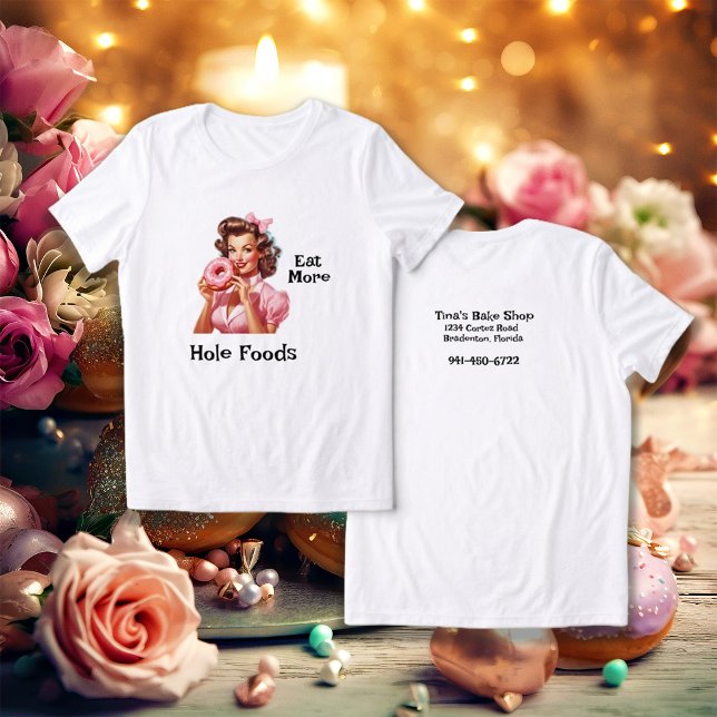 Pin-Up Girl Baker Thabel Doughnut T Shirt (Skapare uppladdad)