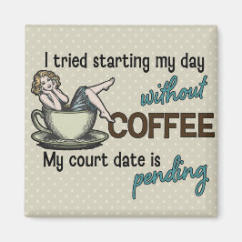 Pin-up Girl Coffee Magnet