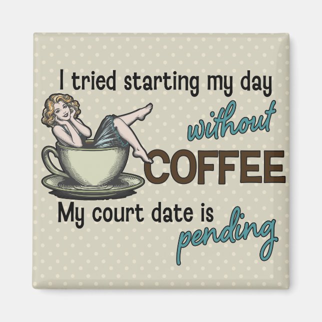Pin-up Girl Coffee  Magnet (Framsidan)