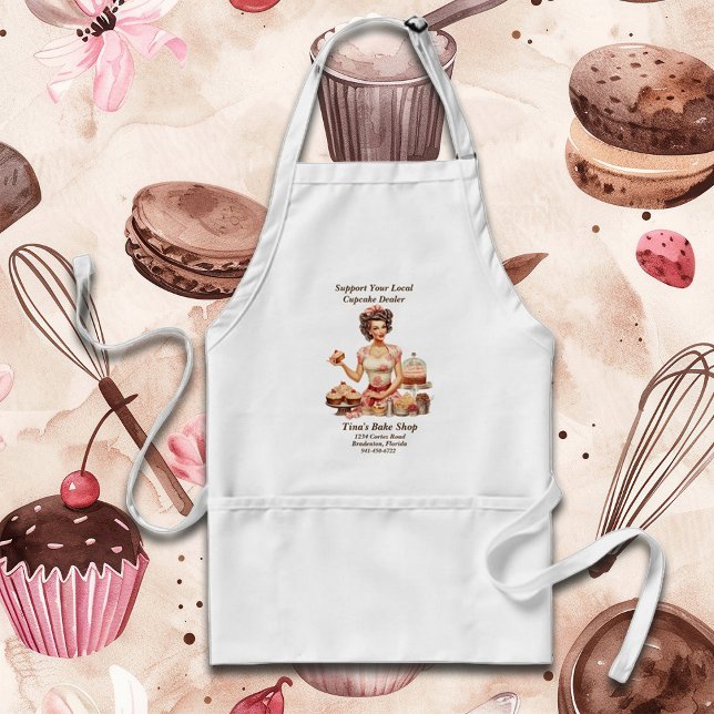 Pin Up Girl Home Bakery T-Shirt Förkläde (Skapare uppladdad)