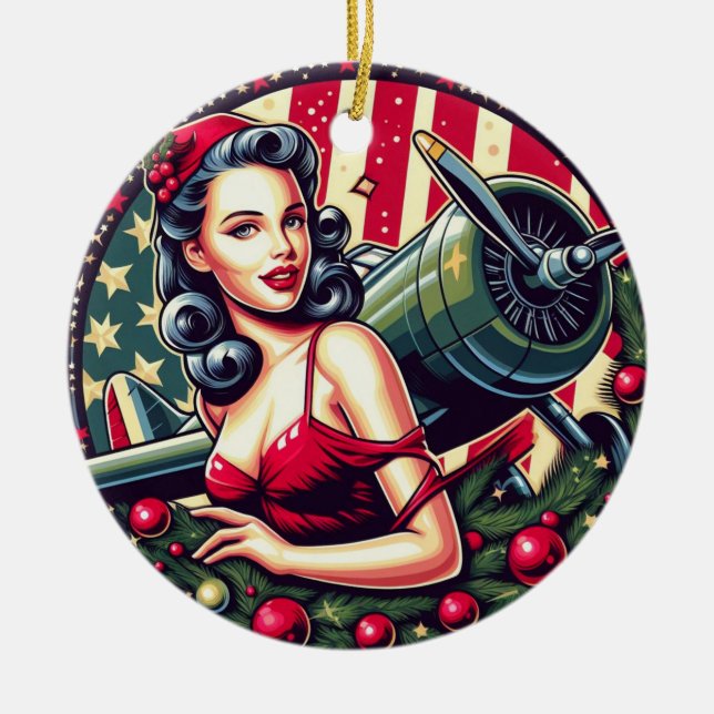 Pin-up Girl jul Ornament (Framsidan)