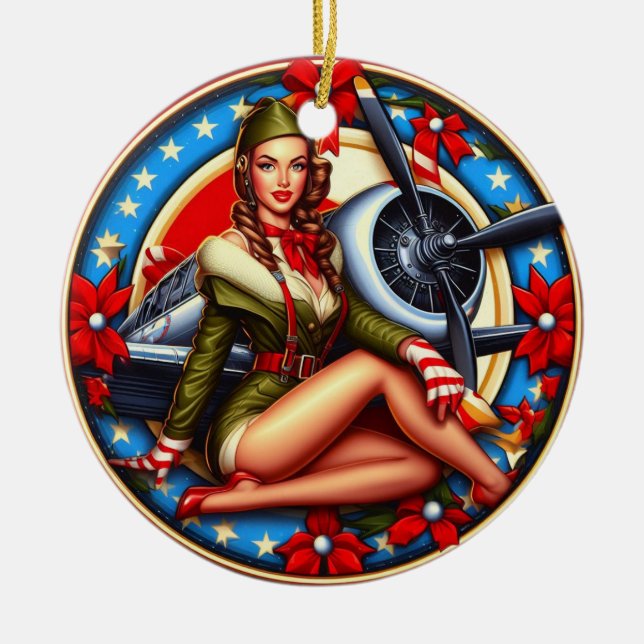 Pin-up Girl jul Ornament (Framsidan)