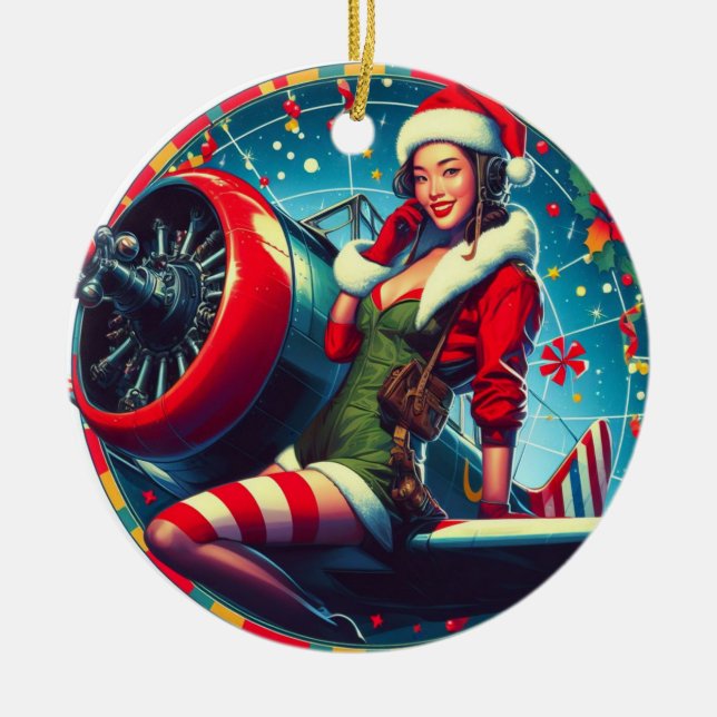 Pin-up Girl jul Ornament (Framsidan)