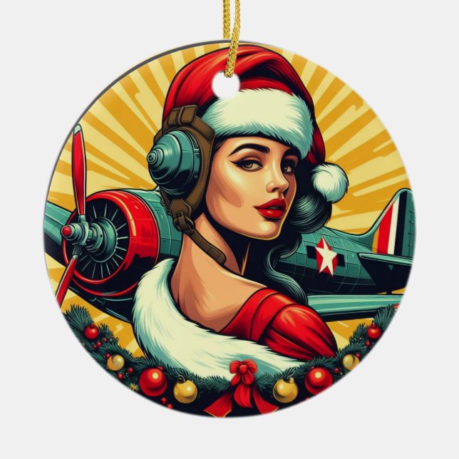 Pin-up Girl jul Ornament (Framsidan)