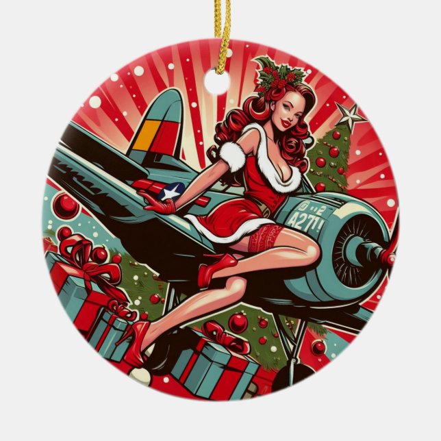 Pin-up Girl jul Ornament (Framsidan)
