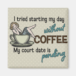 Pin-up Girl Kaffe Magnet
