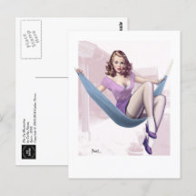 Pin-Up Girl med Urban Background