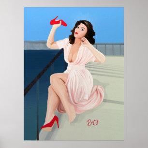 Pin-up Girl, Ouch, det tränar! (poster) Poster