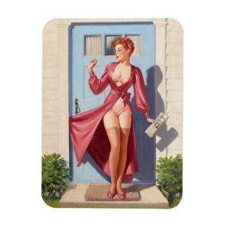 Pin-Up Girl på morgonen Magnet