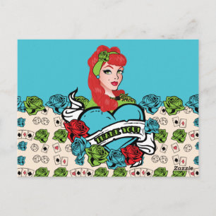 Pin-up Girl, tack. Vykort