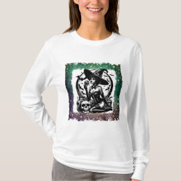 Pin-up-Häxa Halloween T Shirt