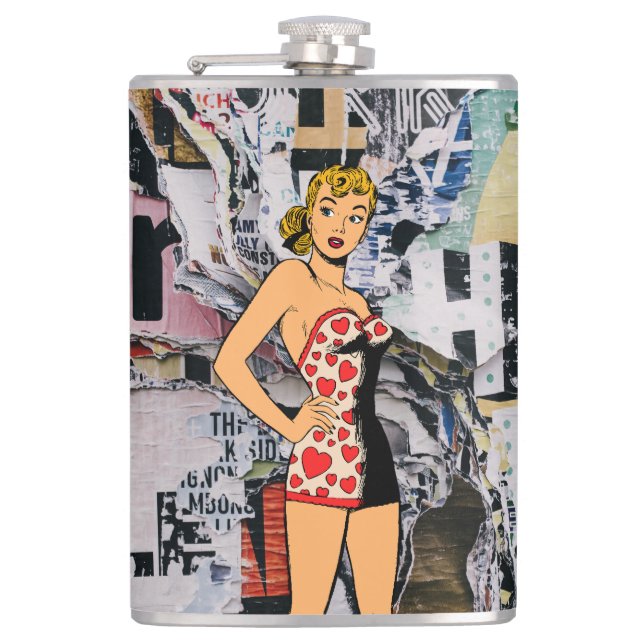 Pin-Up Heart Riot Flask Fickplunta (Framsidan)