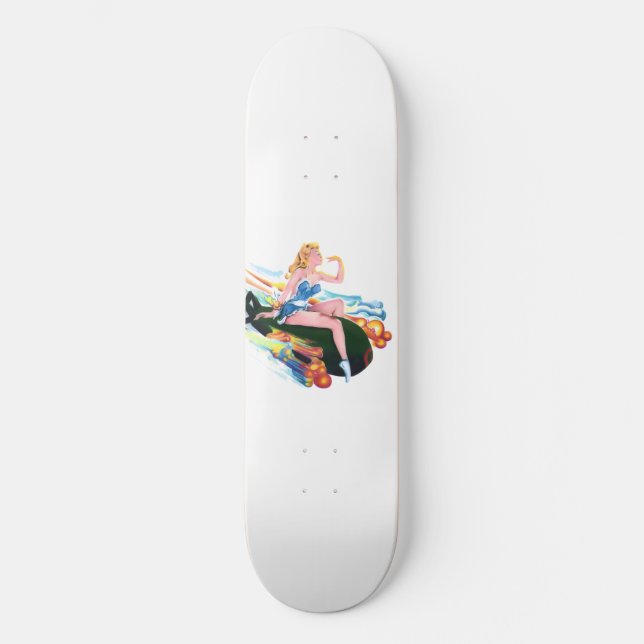 Pin Up II Mini Skateboard Bräda 18,5 Cm (Framsida)