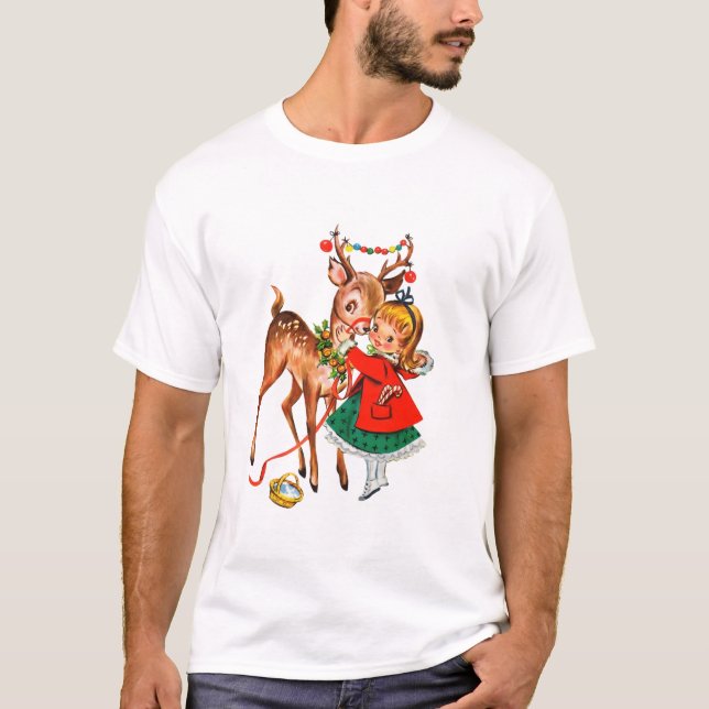 Pin Up Liten Tjej Ren T Shirt (Framsida)