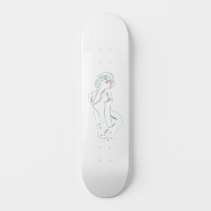 Pin Up Mini Skateboard Bräda 18,5 Cm