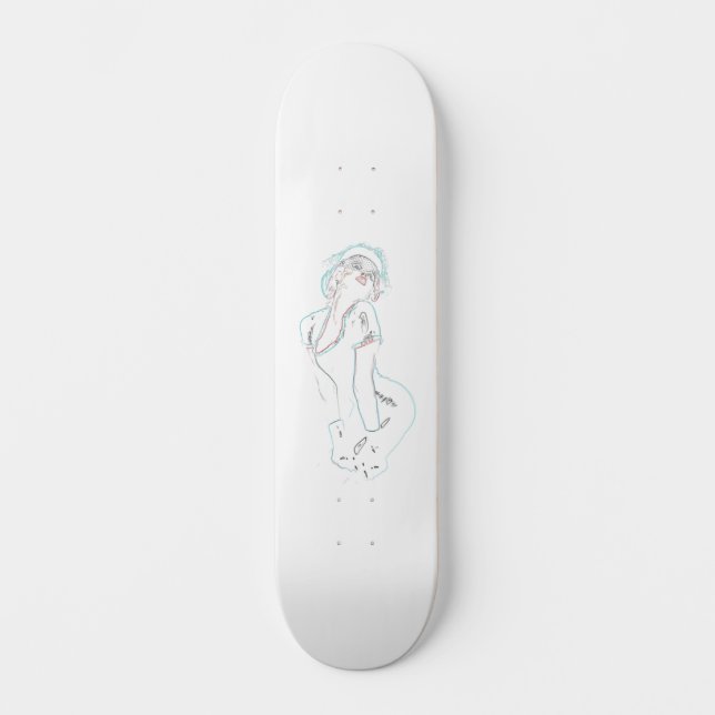 Pin Up Mini Skateboard Bräda 18,5 Cm (Framsida)