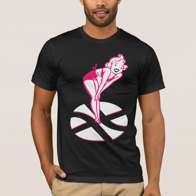 Pin Up On The Tôle T-shirt (Framsida)