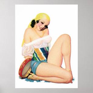Pin-Up-Poster Poster