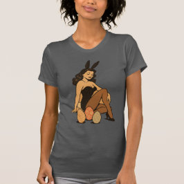 Pin-up - Sensuell Bunny Girl med Vintage Ch T Shirt