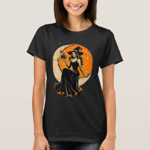 Pin-Up Witch - Vintage Halloween T Shirt