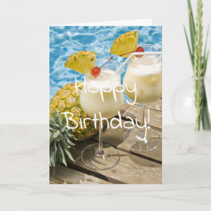 piña colada ananas födelsedag kort